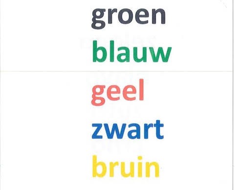 Color words in Dutch